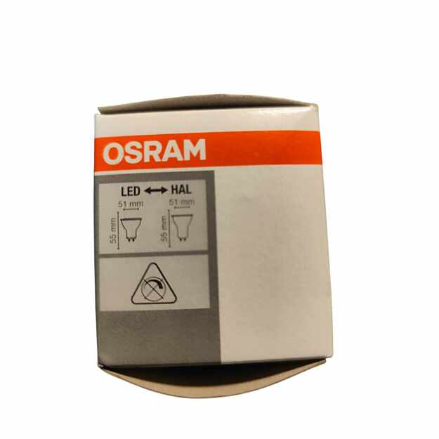 OSRAM LED lemputės GU10 2.6W (35W) 230lm 4000K A++ 5 vnt. 4