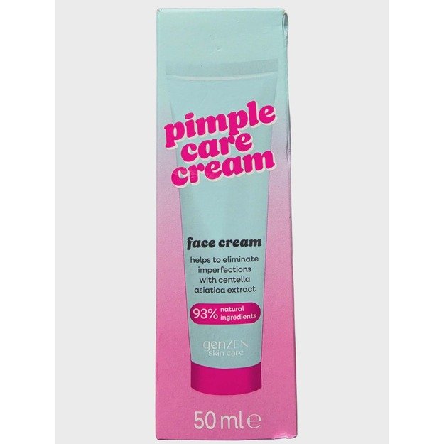 Veido kremas „GenZEN Pimple Care“ probleminei odai su centelės ekstraktu, 50 ml