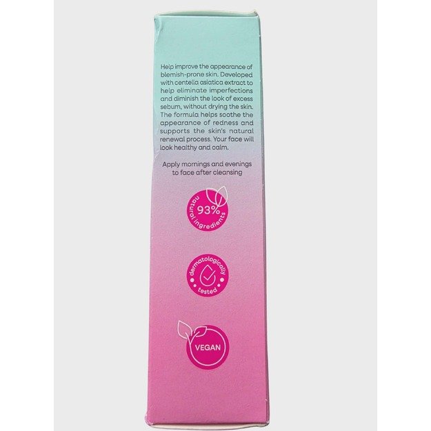 Veido kremas „GenZEN Pimple Care“ probleminei odai su centelės ekstraktu, 50 ml 1