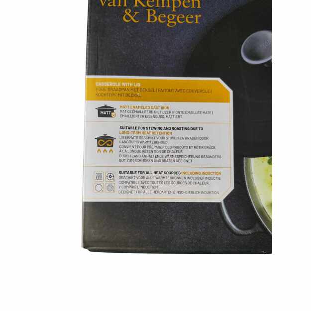  Royal van Kempen & Begeer ketaus troškintuvas su dangčiu, 22 cm, 3.3 l 1