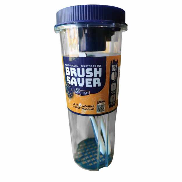 Teptukų saugojimo indas „Brush Saver“ su vakuumu