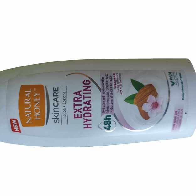 Natural Honey Extra Hydrating kūno losjonas su migdolų aliejumi, 400 ml 1