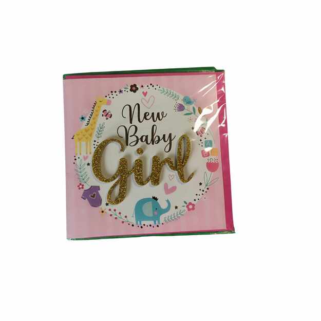 Atvirukas gimus mergaitei „New Baby Girl“ 1