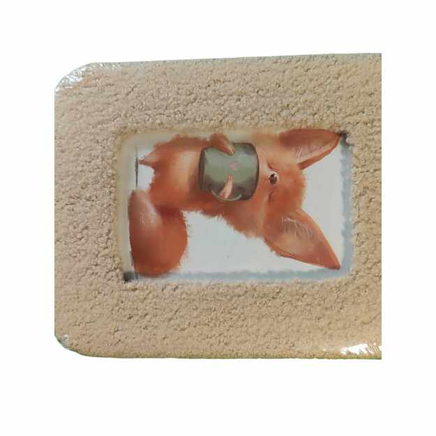 Šviesiai rudas nuotraukų rėmelis su minkštu audiniu 10x15 cm