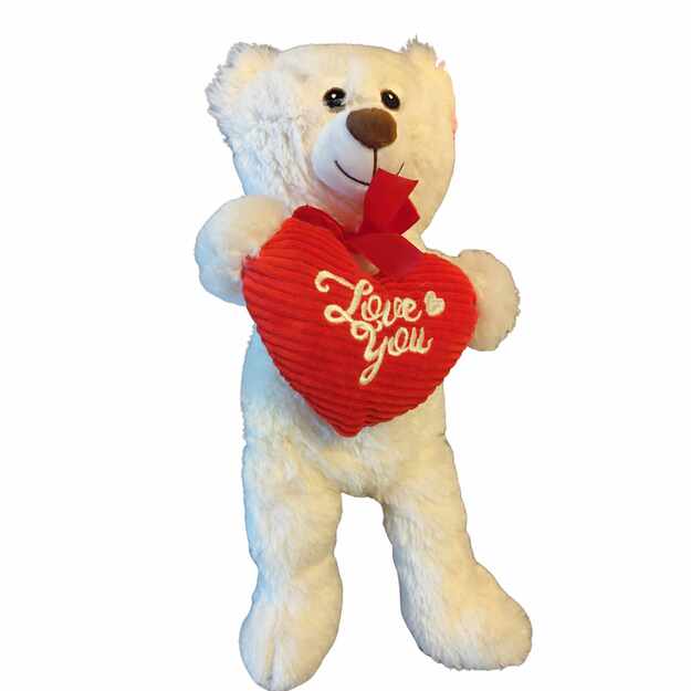 Pliušinis meškiukas su širdimi „Love“ 50 cm 1