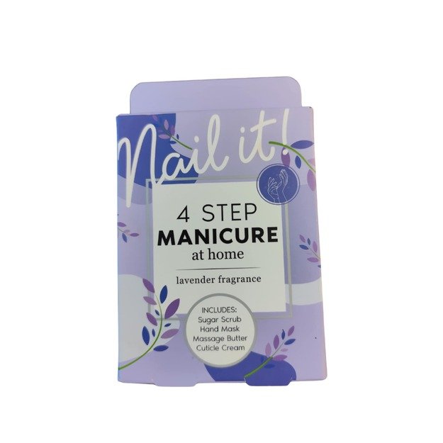 Manikiūro rinkinys „Nail it!“ 4 žingsnių, levandų kvapo