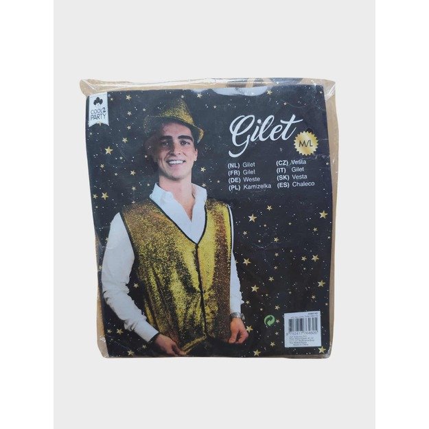 Auksinė blizgi liemenė „Cool2Party“ M/L