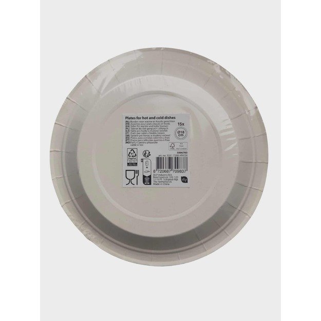 Popierinės lėkštės su žvaigždutėmis, 15 vnt., Ø18 cm 1