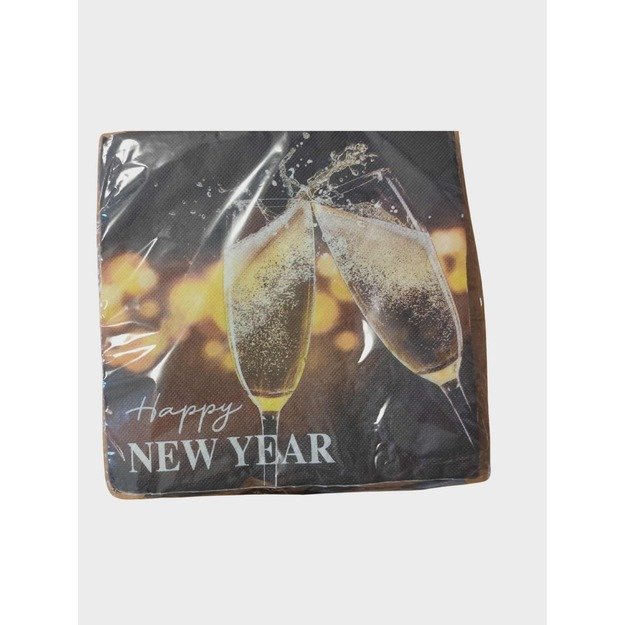  Servetėlės „Happy New Year“, 38x38 cm, 20 vnt