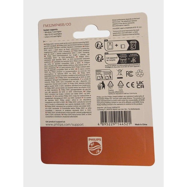 Philips UHS-I microSDHC 32GB Atminties Kortelė su Adapteriu (A1, 100 MB/s) 1