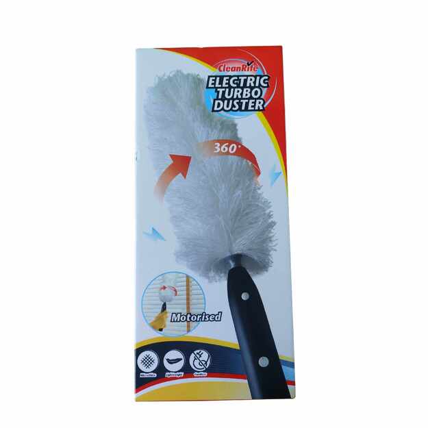 Elektrinis dulkių valymo šepetys „CleanRite Electric Turbo Duster“ 360°
