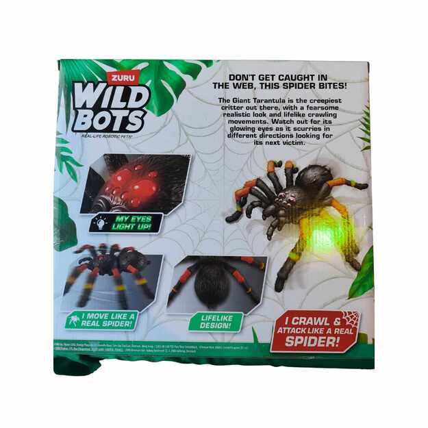 ZURU Wild Bots milžiniška tarantula – interaktyvus robotinis voras 1