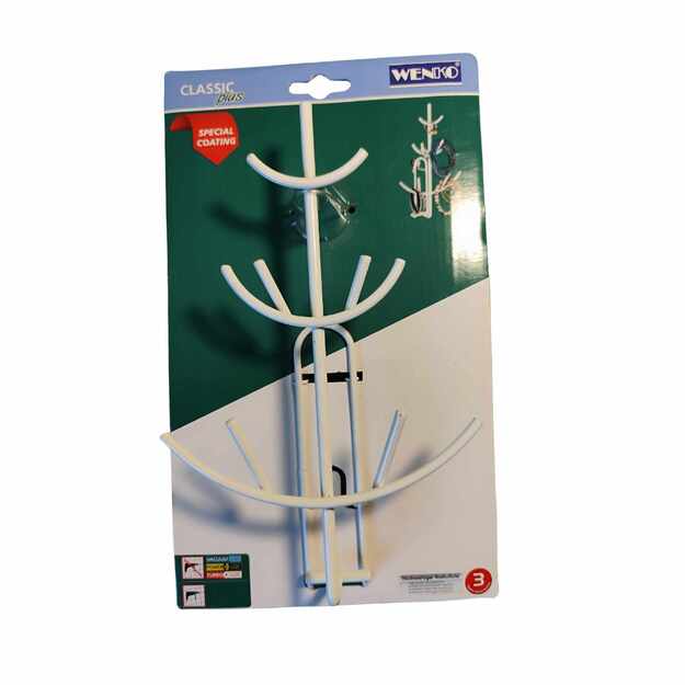 Wenko Classic Plus kabantis papuošalų laikiklis, baltas