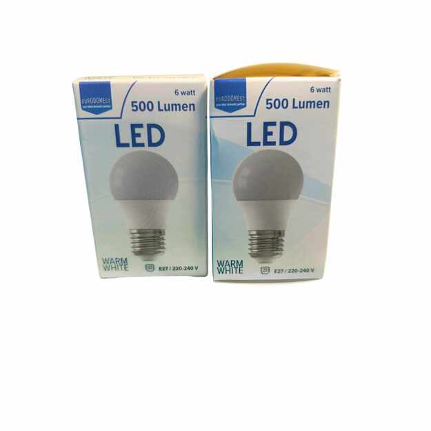 LED lemputė Eurodomest E27 6W 500lm šilta šviesa