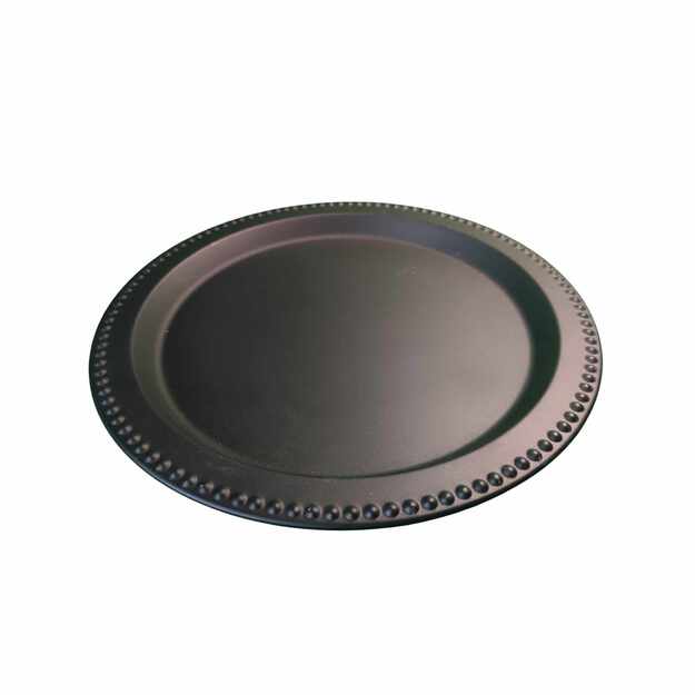 Juodas dekoratyvinis padėklas „Home Accents“ Ø35 cm