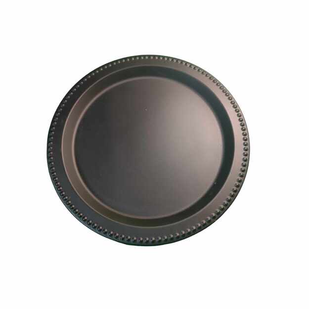 Juodas dekoratyvinis padėklas „Home Accents“ Ø35 cm 1