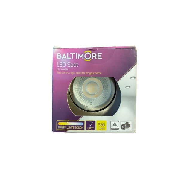 LED įleidžiamas šviestuvas „Baltimore Spot“, reguliuojamas