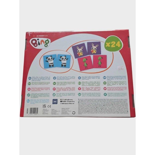 Bing Memos Maxi Atminties Žaidimas (24 kortelės, 2+) 1