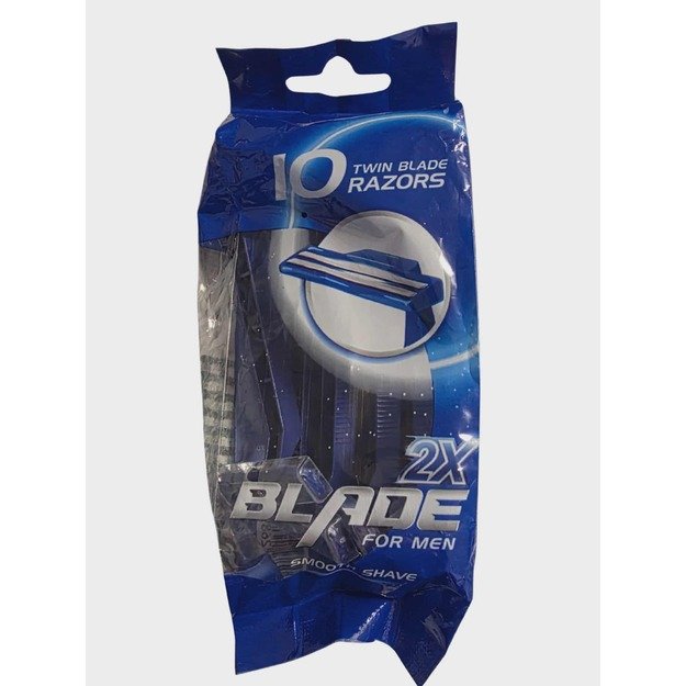 Dviviečiai vyrų skutimosi peiliukai (10 vnt.)