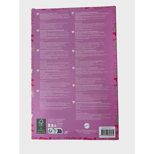 Barbie makiažo šepetėlių rinkinys su laikikliu 1