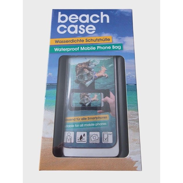 Vandeniui atsparus telefono dėklas Beach Case (universalus iki 6,9")