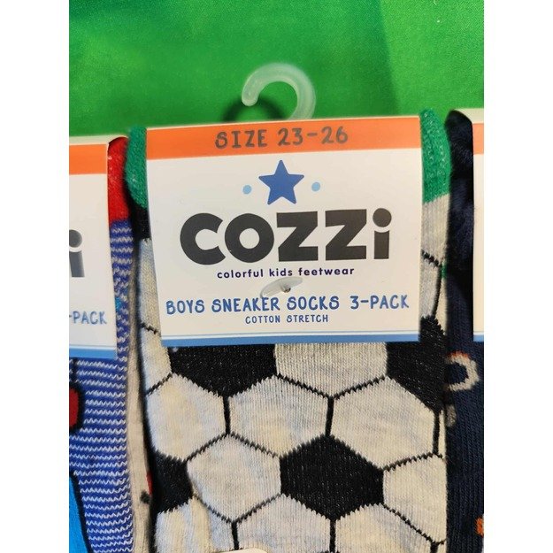 Cozzi berniukiškos kojinės 3 poros (23–26 dydis) 4