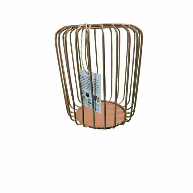 Seasons & Style metalinis žibintas taupe spalvos, 13x13x16 cm 1