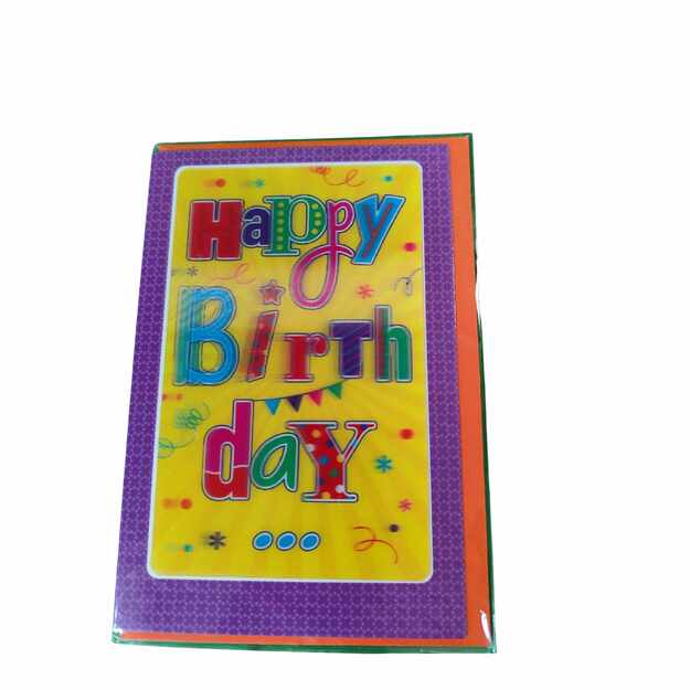 Gimtadienio atvirukas „Happy Birthday“ 1