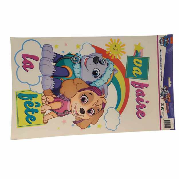 Paw Patrol lipdukai langui Skye ir Everest 44x27 cm