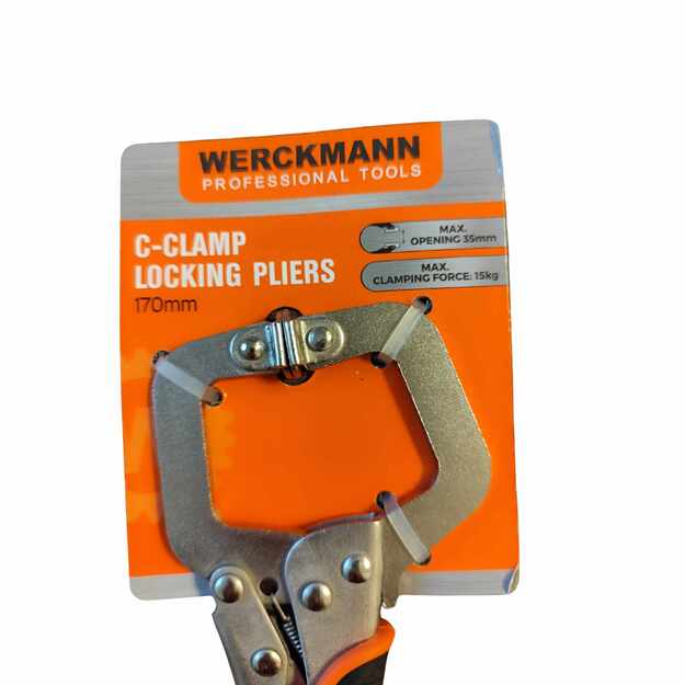 WERCKMANN C-Clamp užspaudžiamos replės 170mm   1