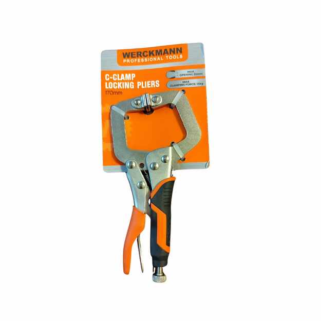 WERCKMANN C-Clamp užspaudžiamos replės 170mm  