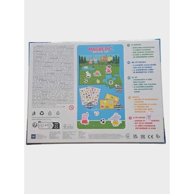 Peppa Pig Magnetinis Dėlionių Rinkinys su Kortelėmis (3+) 1