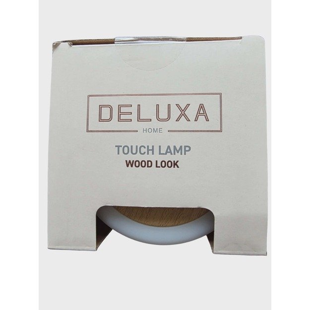 Sensorinė stalinė lempa „Deluxa Home“ Wood Look, 8 spalvos 2