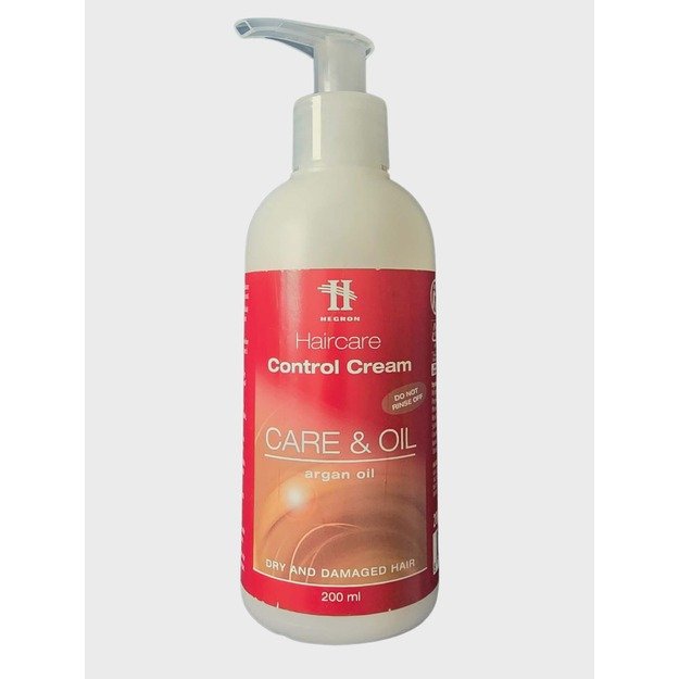 Hegron Haircare Control Cream Care & Oil su argano aliejumi 200 ml
