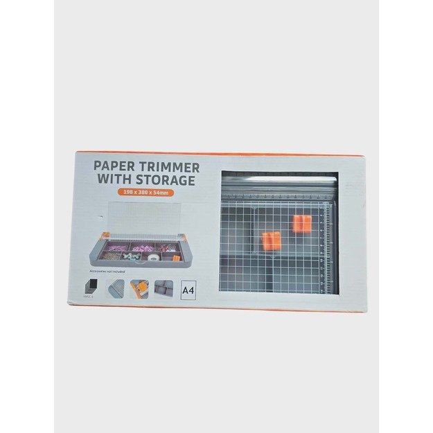 Popieriaus pjaustyklė su laikymo skyreliais A4