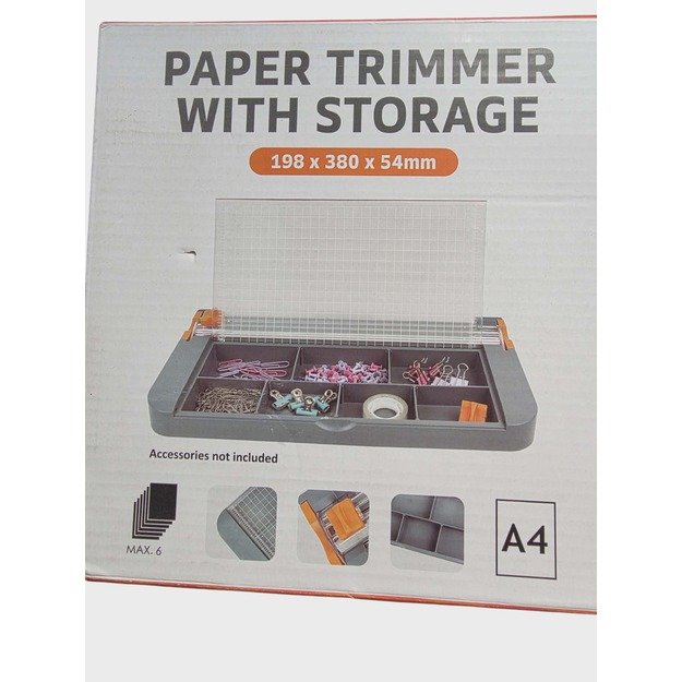 Popieriaus pjaustyklė su laikymo skyreliais A4 1