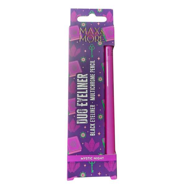 Max & More Duo Eyeliner Mystic Night akių kontūro pieštukas ir skystas akių pravedimas