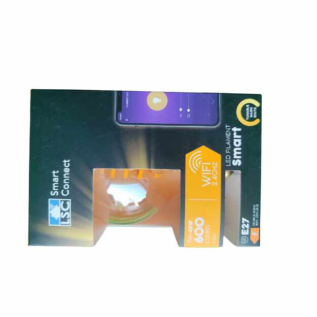 LSC Smart Connect išmani LED filamentinė lemputė E27, 7W, 600 lm 1