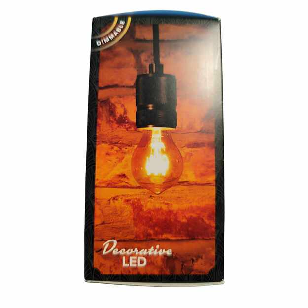 Dekoratyvinė LED lemputė E27 3W šilta šviesa Dimmable