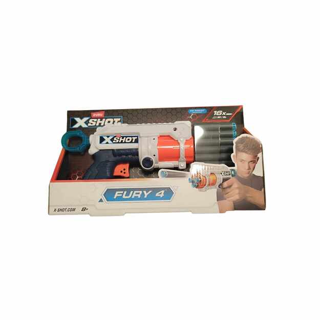 X-Shot „Fury 4“ šautuvas su 16 strėlyčių 1