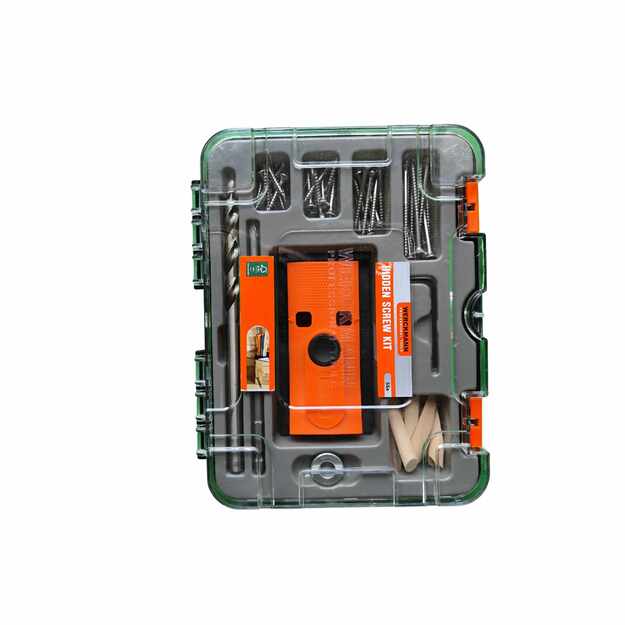 WEREKMAN paslėptų varžtų jungčių rinkinys medienai (Hidden Screw Kit)