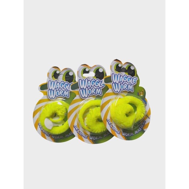  Žaislas „Waggle Worm“ – geltonas