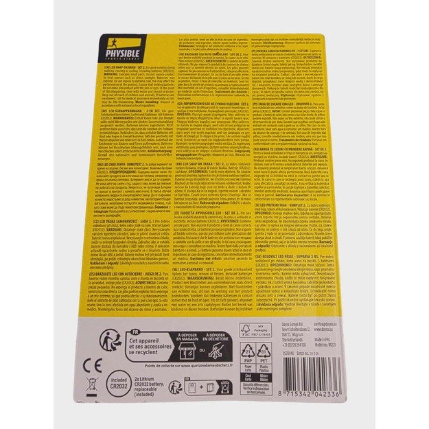 Physible LED Atšvaito Apyrankės – Oranžinės (2 vnt.) 2