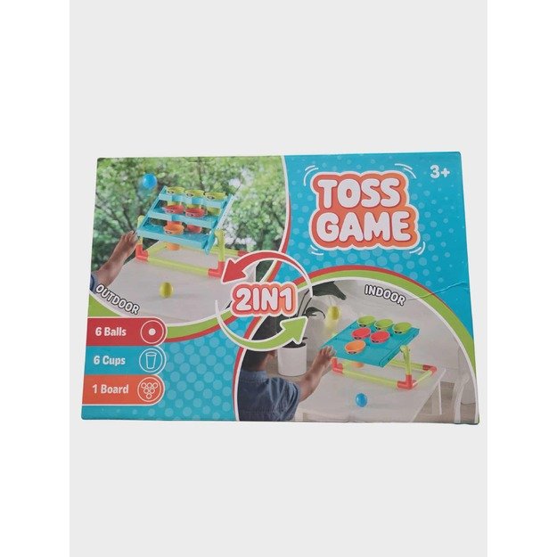 Toss Game 2in1 Mėtimo Žaidimas su Kamuoliukais (Vidui ir Laukui, 3+)