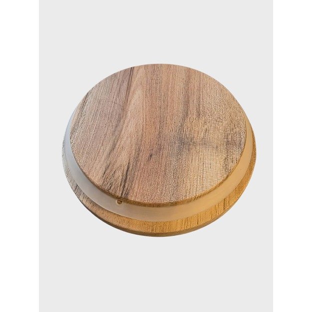 Stiklinis laikymo indas su akacijos medienos dangteliu 700 ml 2