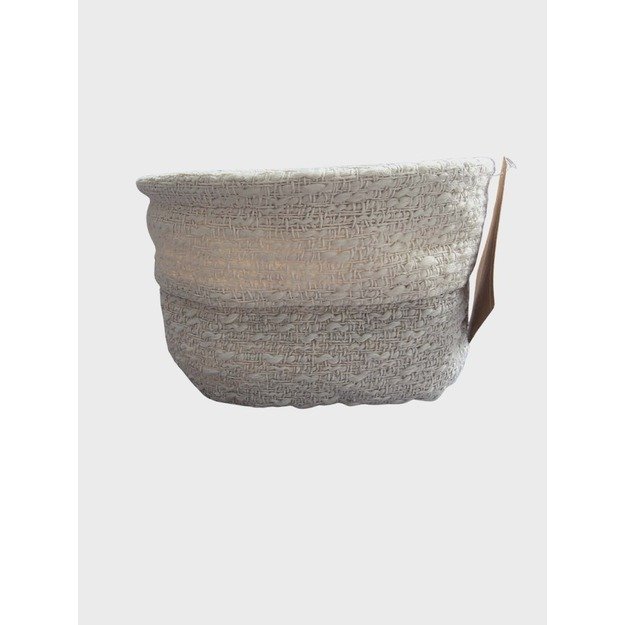 Dekoratyvinis tekstilinis krepšelis Bouclé, M (Ø16 × 9 cm) 1