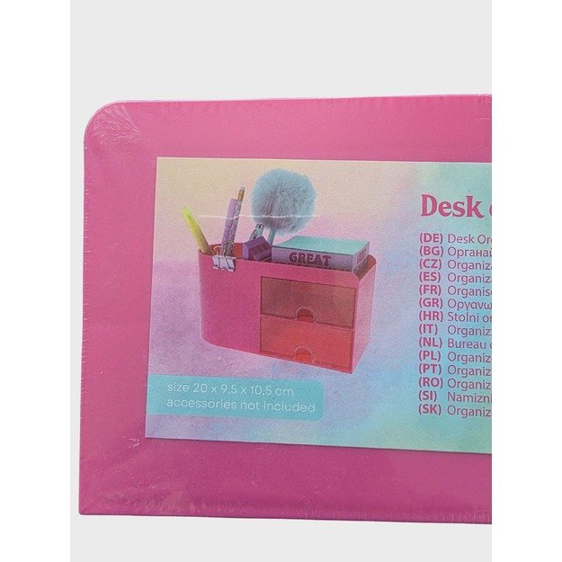 Stalinis organizatorius su stalčiukais, rožinis 1