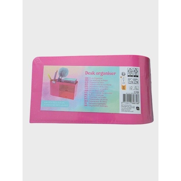 Stalinis organizatorius su stalčiukais, rožinis