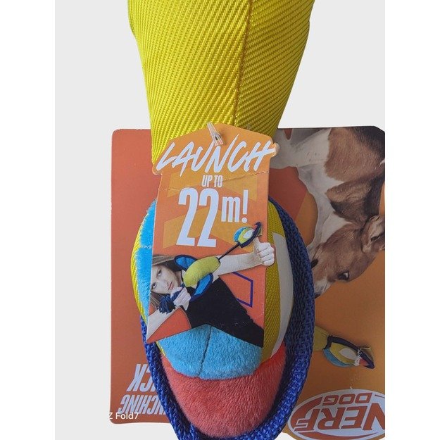 NERF DOG skraidantis žaislas šunims „Duck Launcher“, iki 22 m 1