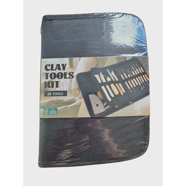 Modeliavimo įrankių rinkinys moliui – 26 dalių